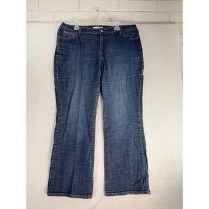 Levis 580 Jeans Womens 20M Blue Boot Cut Stretch Denim Mid Rise Plus Size